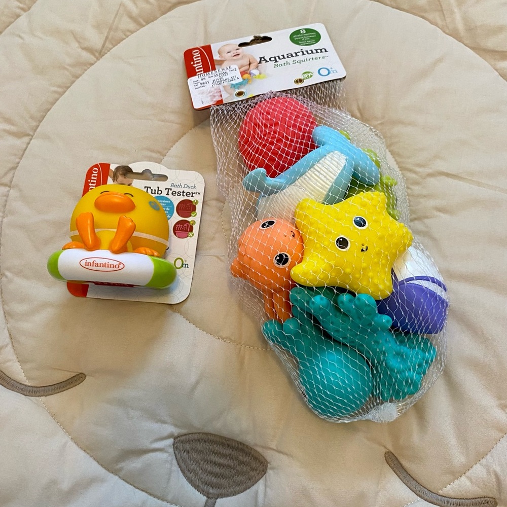 BATH TOYS & TUB TESTER